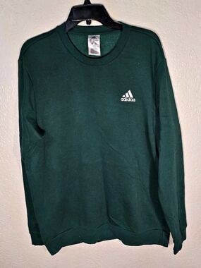 adidas Green Crewneck Long Sleeve Size Large Like New